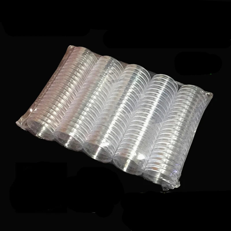 18-45mm Clear Plastic Containers For Tokens