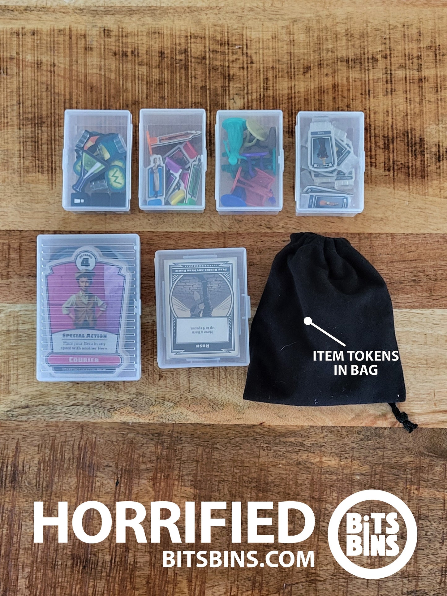 Bits Bins Horrified - 4 XLs, 1 Card Box, 1 Tarot
