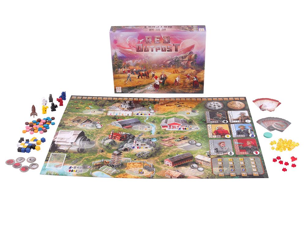 Red Outpost: 2-4 Player Communist Worker Placement Game - - Out of Play