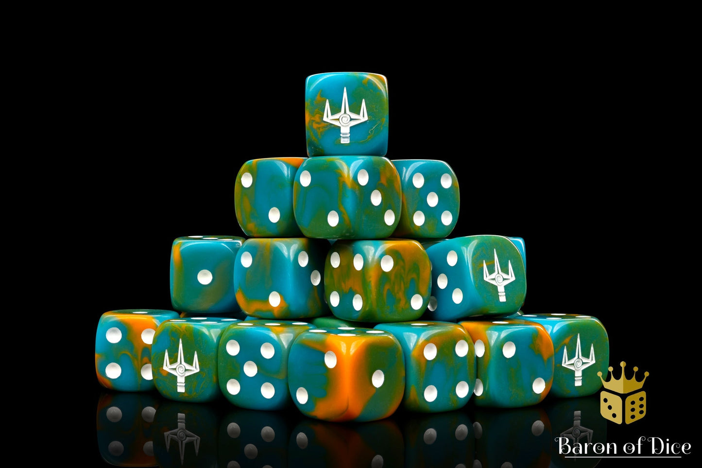 Kings of War: Trident Realm - Official Dice Set - Out of Play