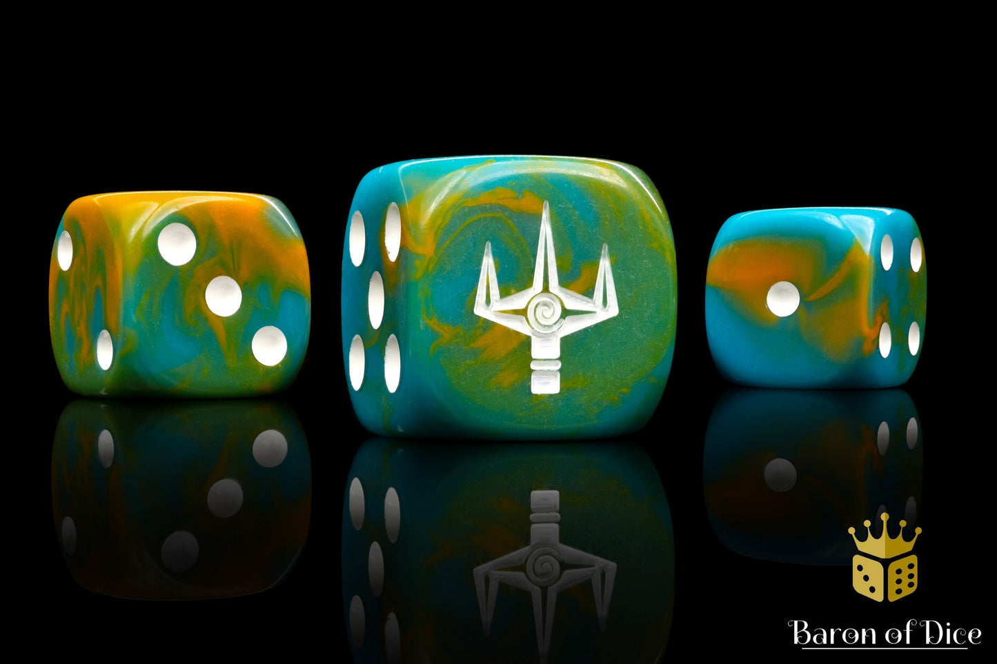 Kings of War: Trident Realm - Official Dice Set - Out of Play