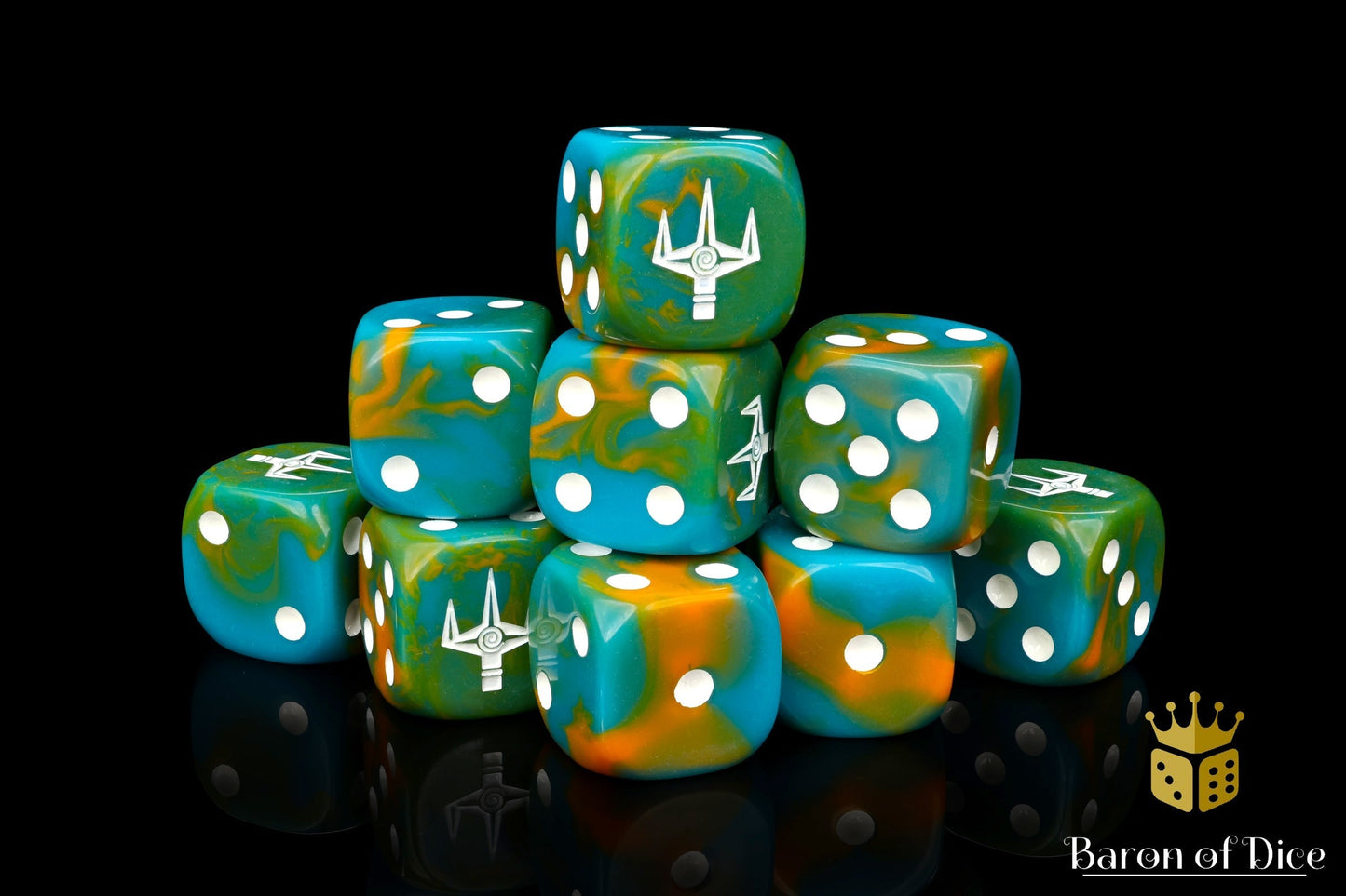 Kings of War: Trident Realm - Official Dice Set - Out of Play