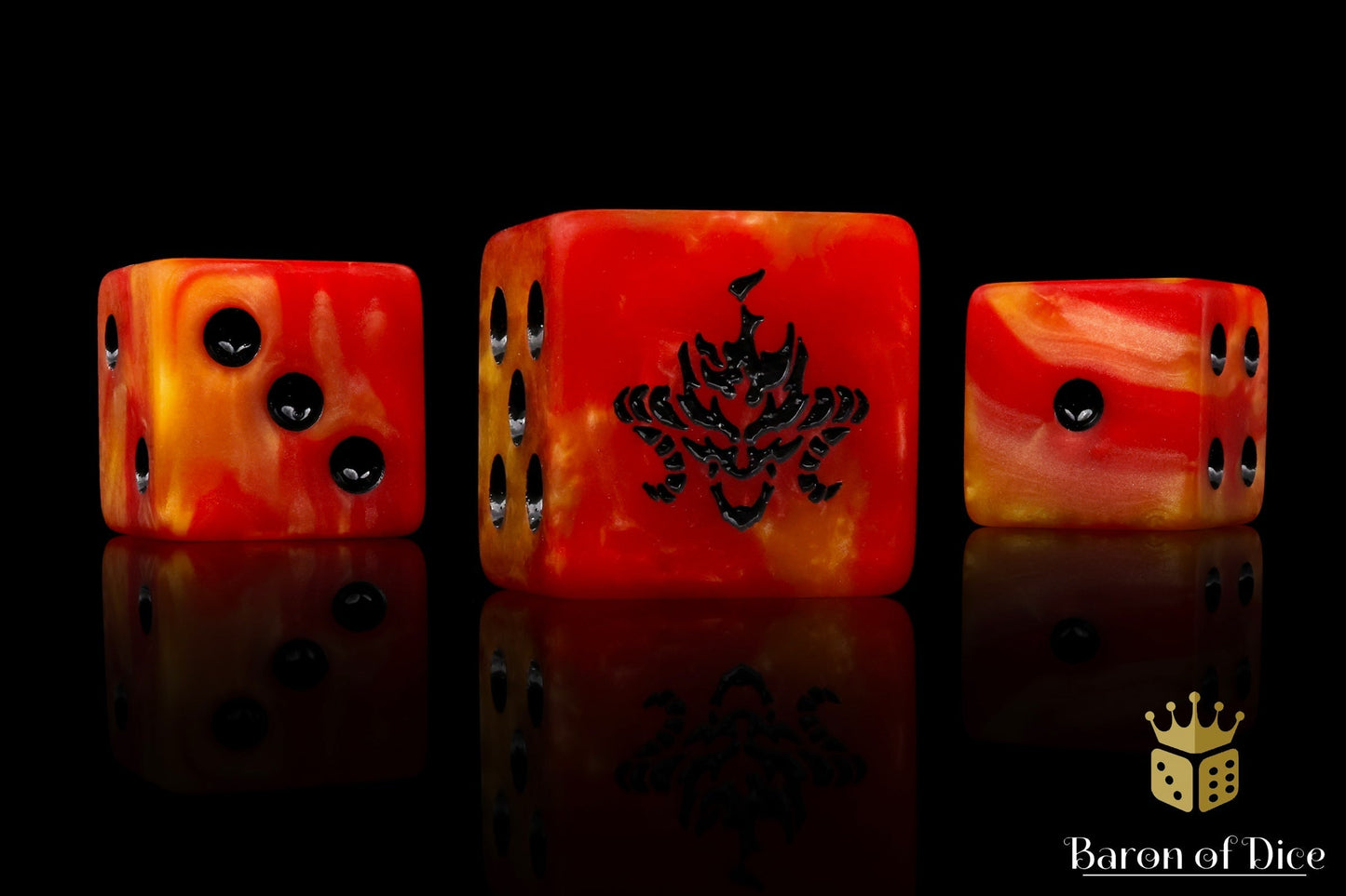 Fire Demon Dice - Out of Play