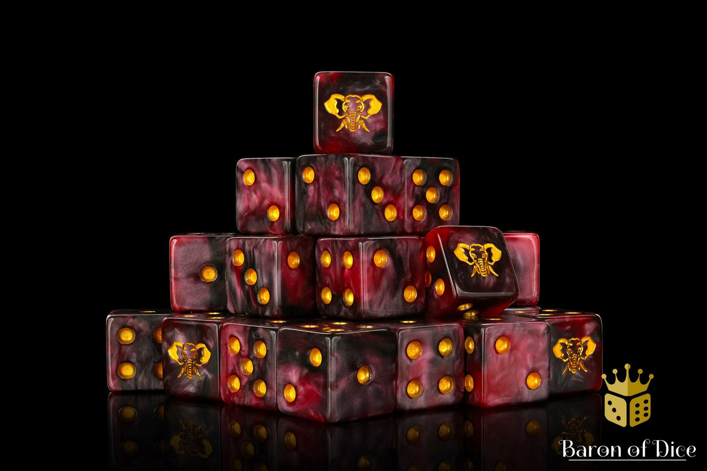 Four-Tusked Elephant Dice - Out of Play