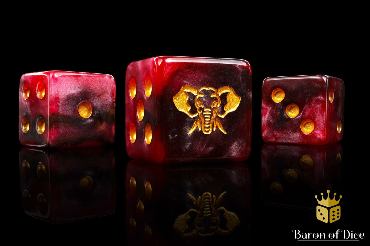Four-Tusked Elephant Dice - Out of Play