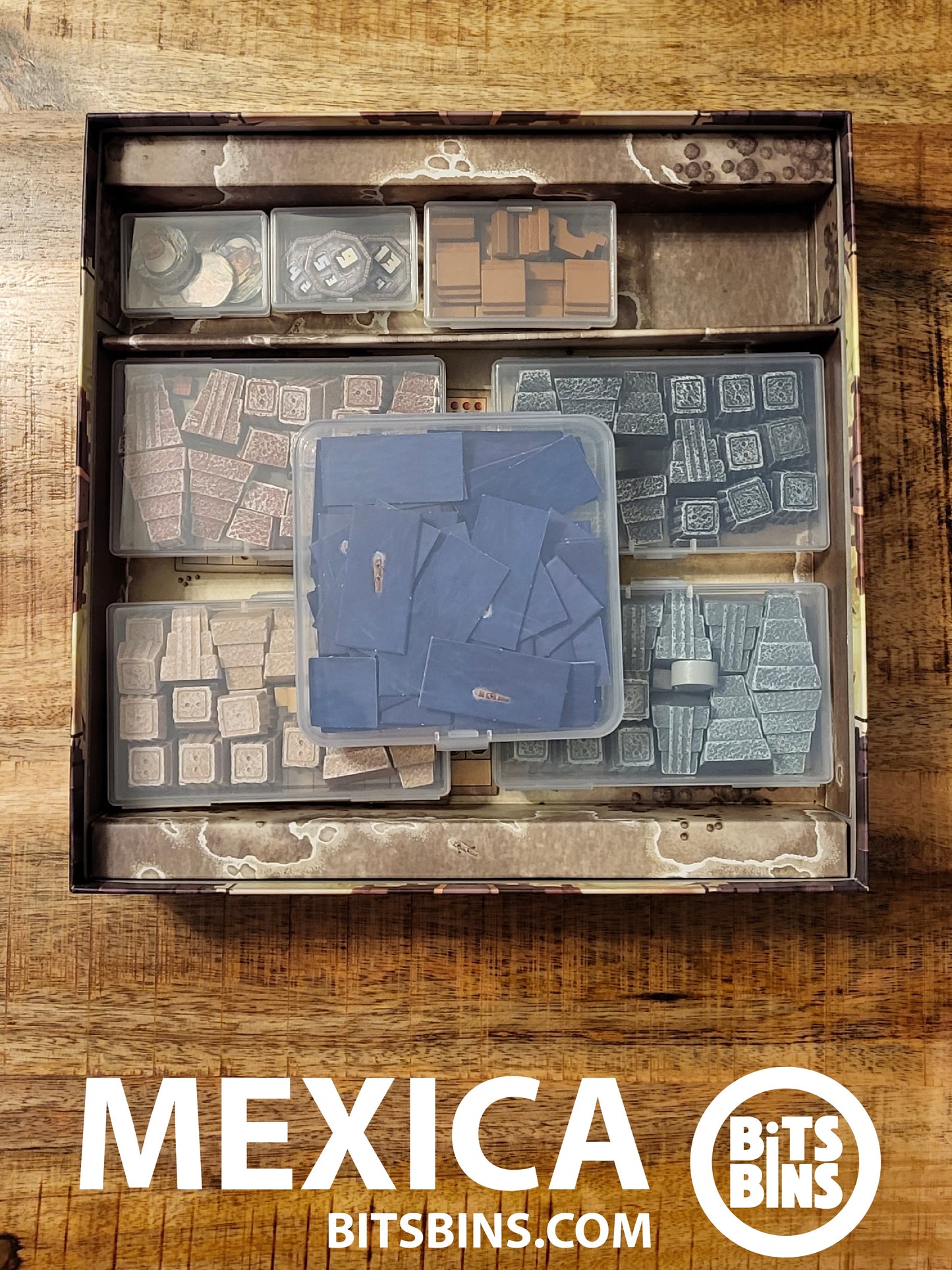 Bitsbins Mexica - 2 Minis, 1 Original, 1 Flat, 4 Tiles - Out of Play