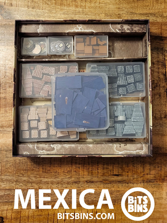 Bitsbins Mexica - 2 Minis, 1 Original, 1 Flat, 4 Tiles - Out of Play