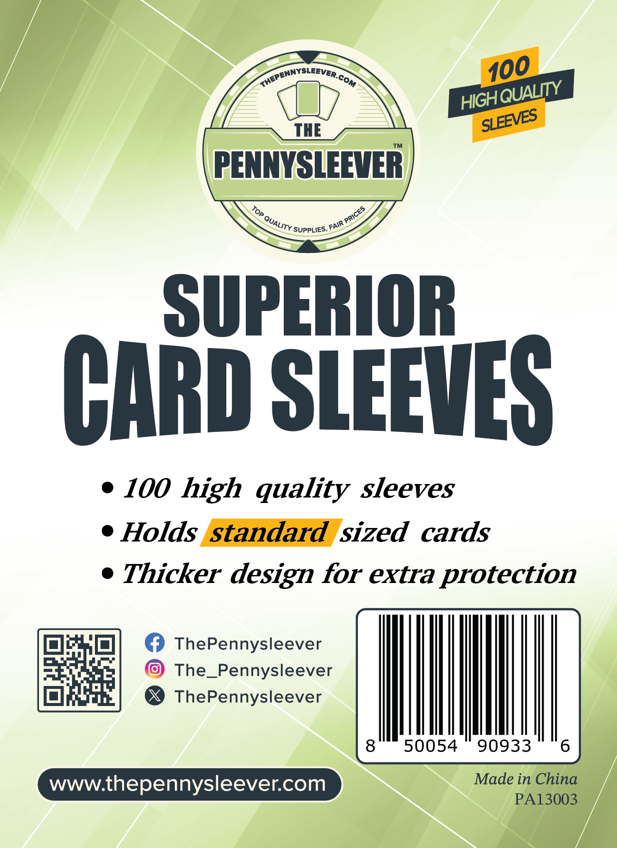 Superior Card Sleeves (100 count) - Out of Play