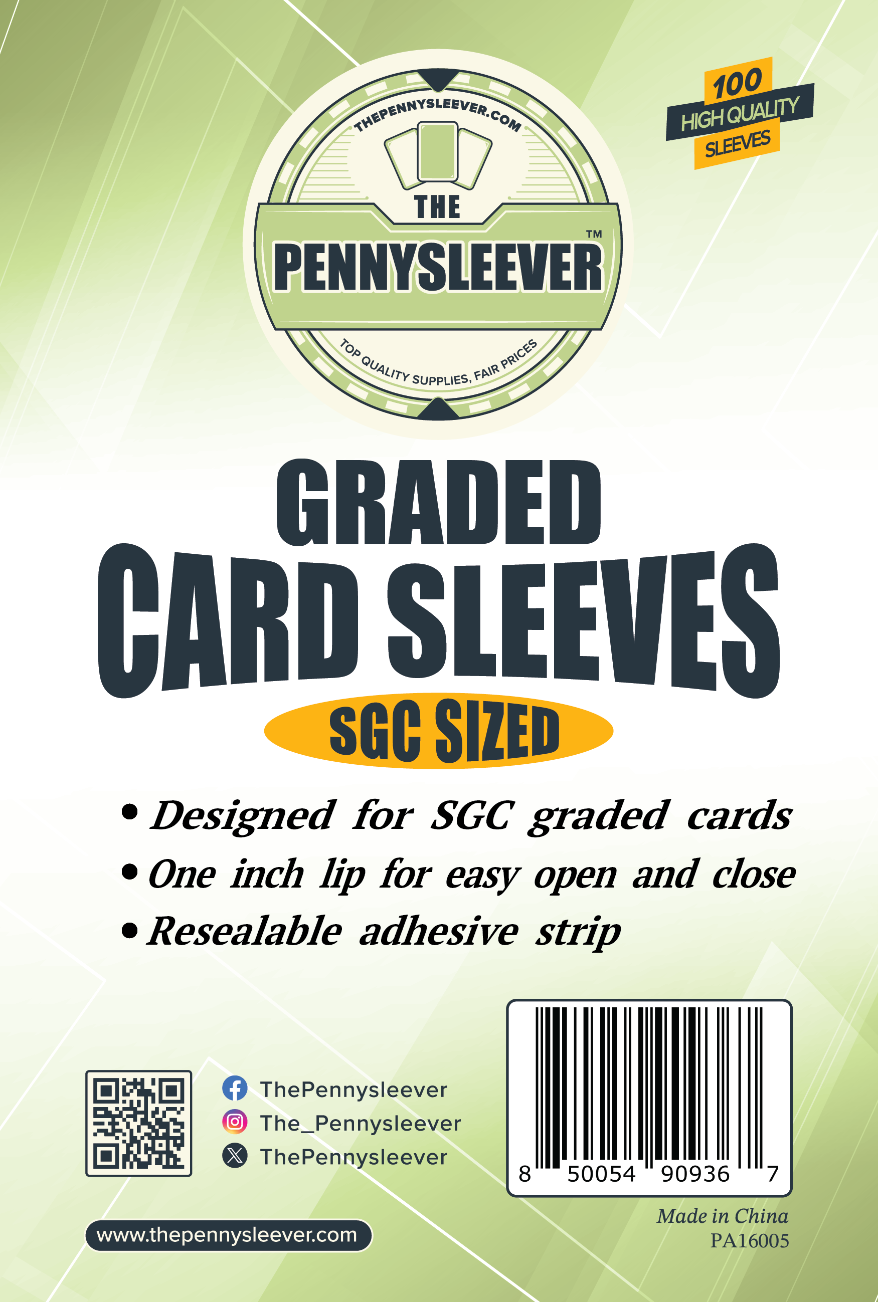Perfect Fit SGC Graded Card Sleeves (100 count) - Out of Play