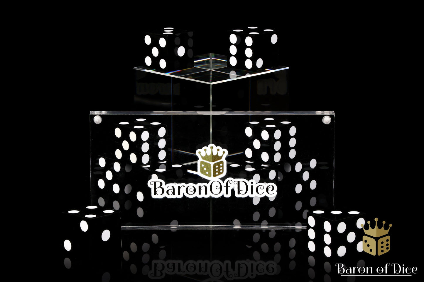 Precision Dice - Black - Out of Play
