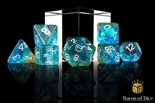 Beach Vibes RPG Dice Set - 7 Pieces - Out of Play