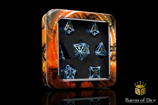 Elven Forged Trinkets Metal RPG Dice Set - 7 Pieces - Out of Play