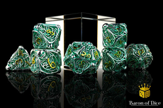 Undead Legion Metal RPG Dice Set - 7 Pieces - Out of Play