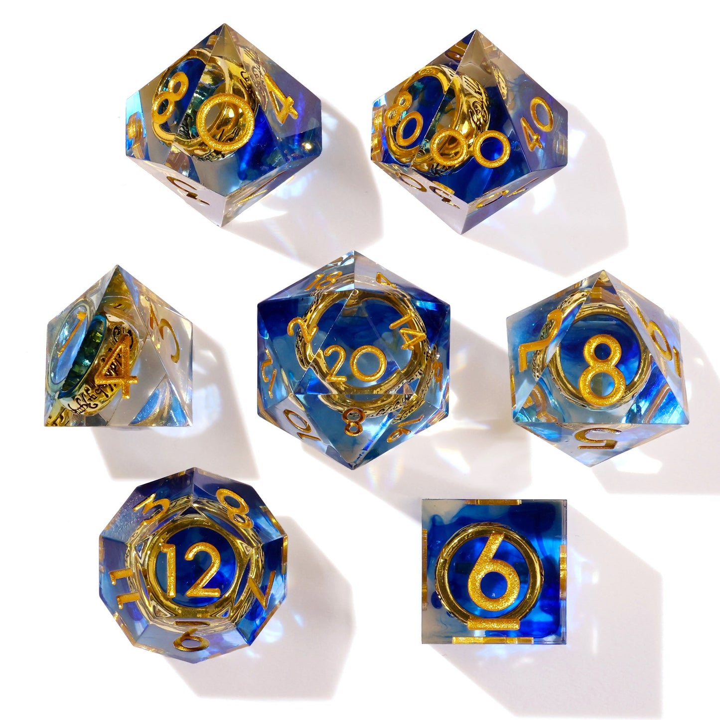 Lost Ring Sharp Edge RPG Dice Set - 7 Pieces - Out of Play