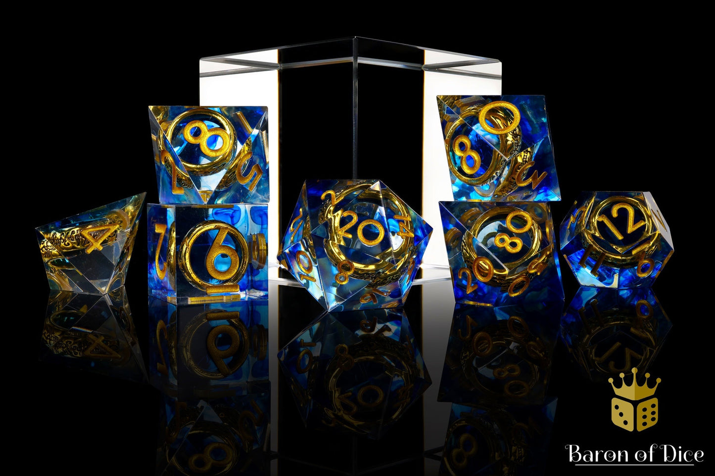 Lost Ring Sharp Edge RPG Dice Set - 7 Pieces - Out of Play
