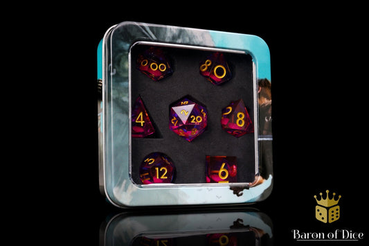 Dance Party Liquid Core RPG Dice Set - 7 Pieces - Out of Play