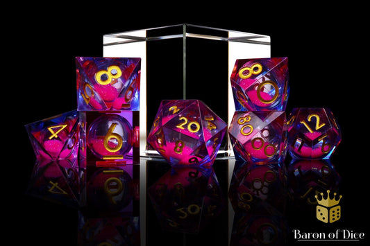 Dance Party Liquid Core RPG Dice Set - 7 Pieces - Out of Play