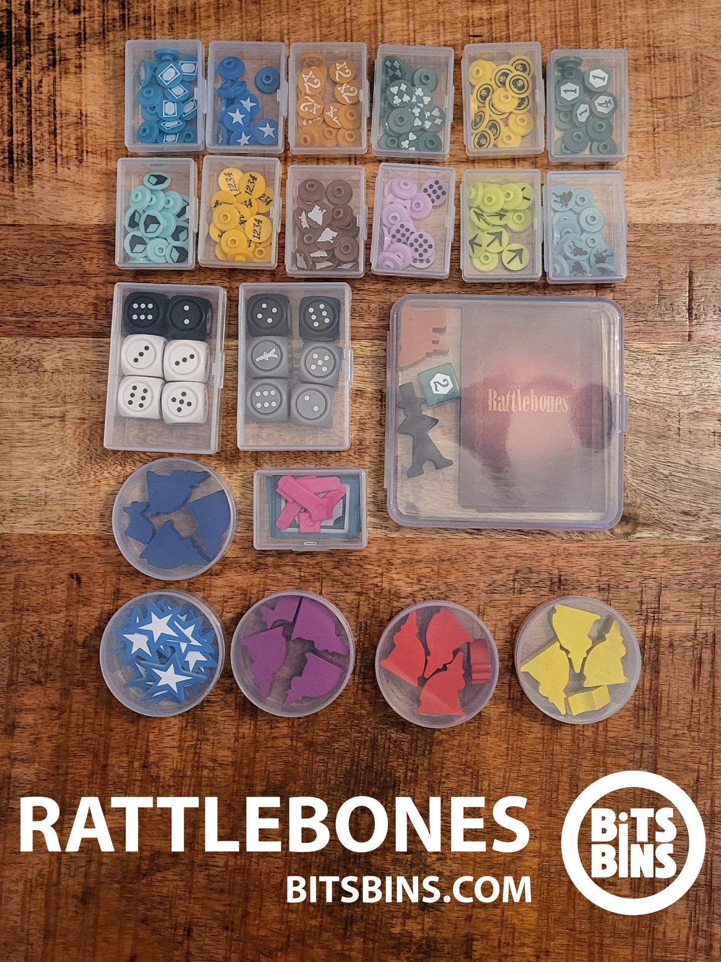 Bitsbins Rattlebones - 5 Pods, 13 Minis, 2 Originals, 1 Flat