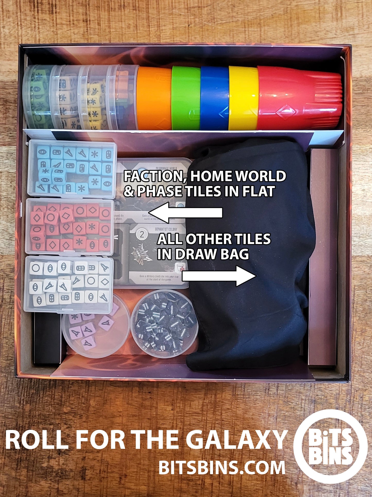 Bitsbins Roll For the Galaxy - 6 Pods, 3 Originals, 1 Flat