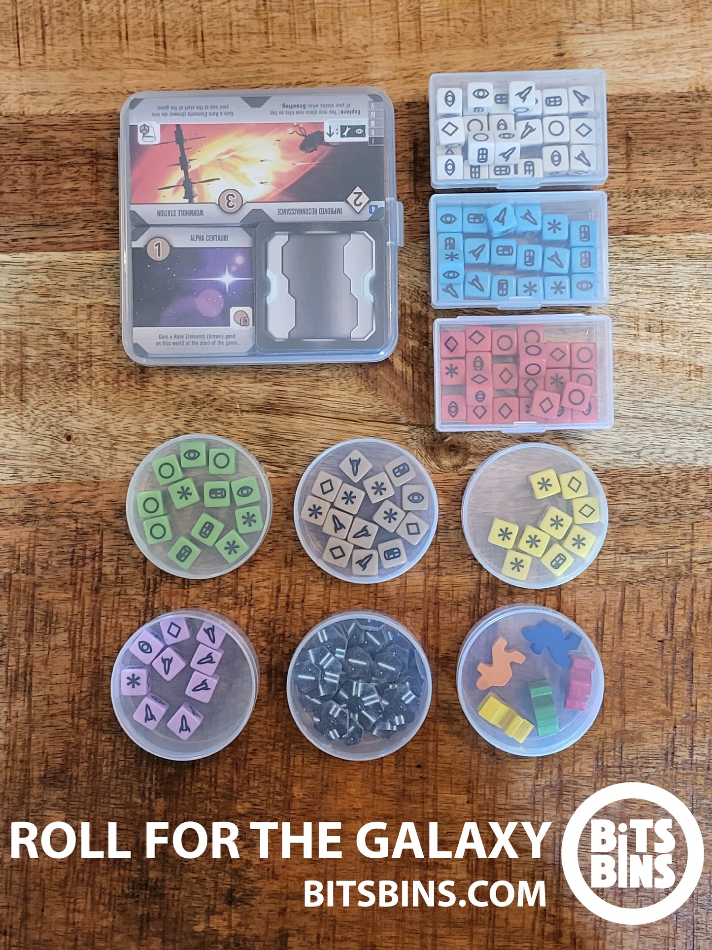 Bitsbins Roll For the Galaxy - 6 Pods, 3 Originals, 1 Flat