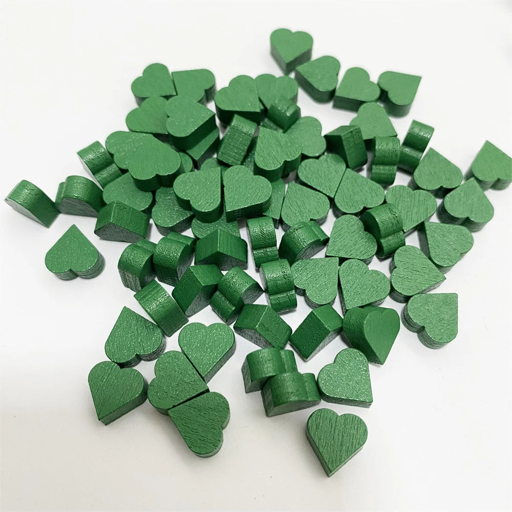 40Pcs Wood Game Tokens
