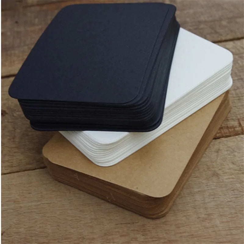 100 Pcs Blank Paper Postcards