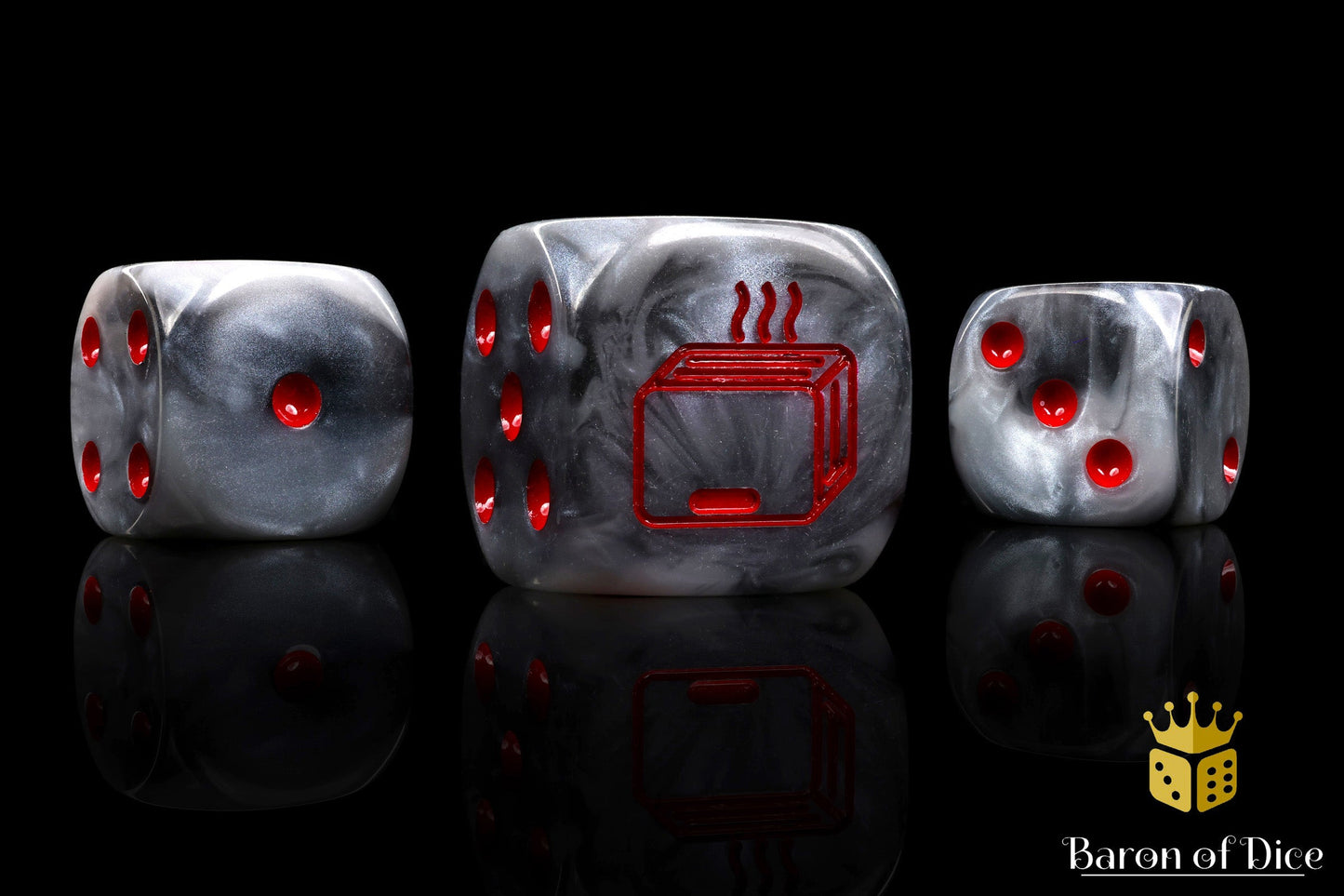 Toaster of War Dice - Out of Play