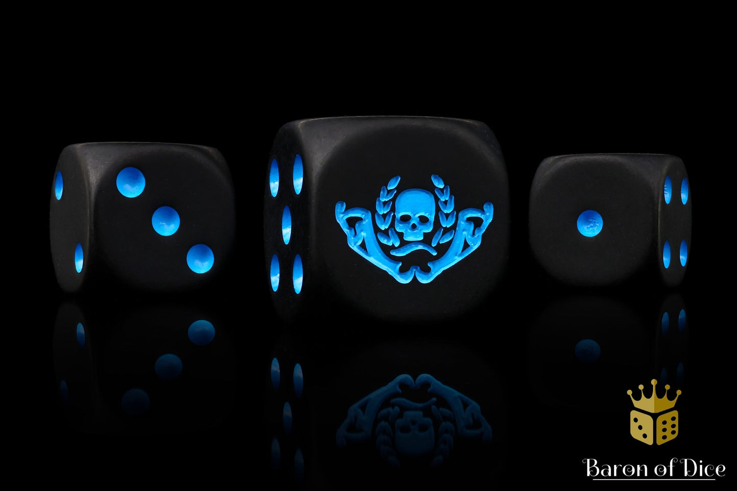 Mercenary Knights Dice - Black - Out of Play