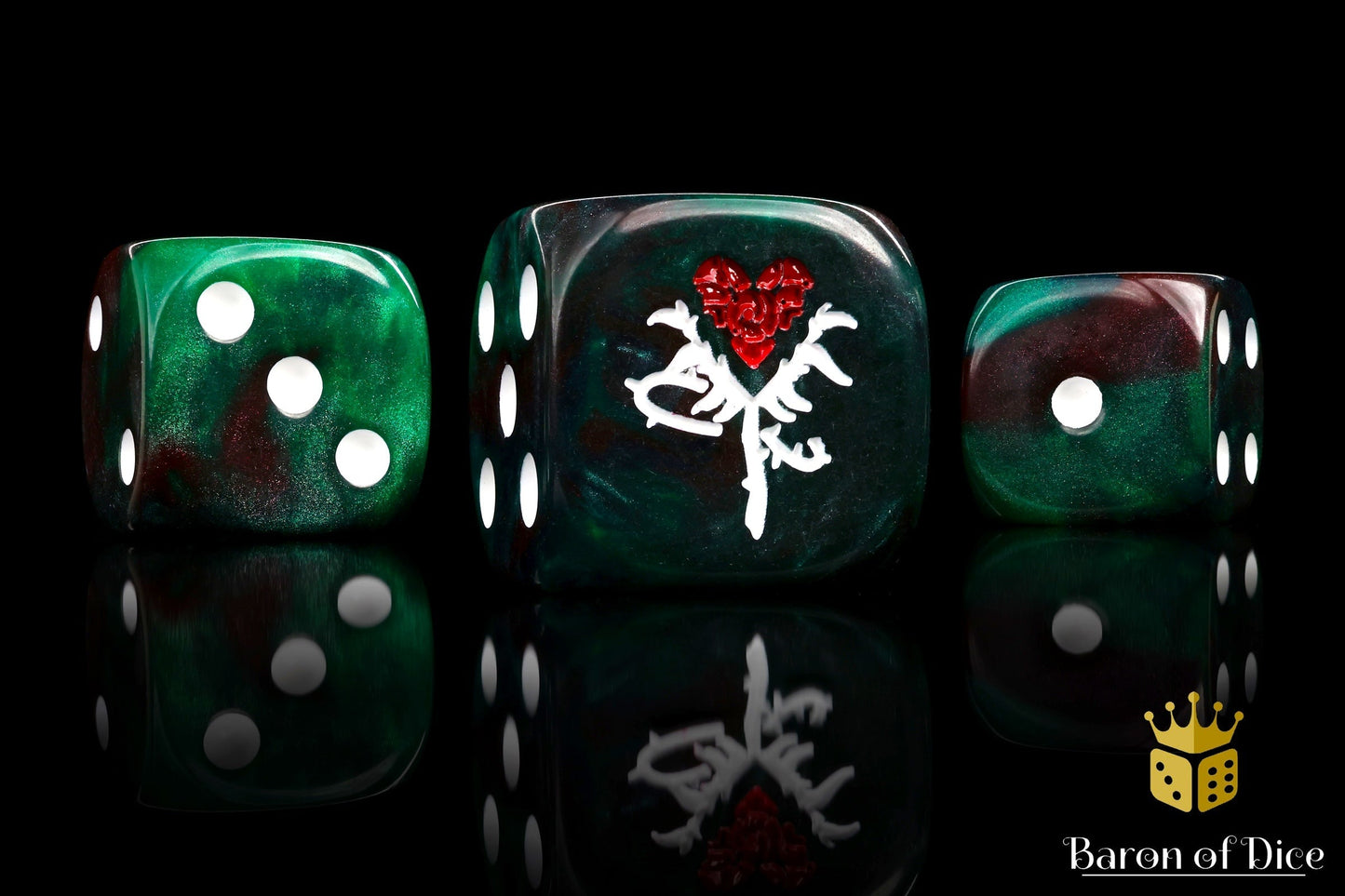Reincarnate Dice - Red Rose - Out of Play