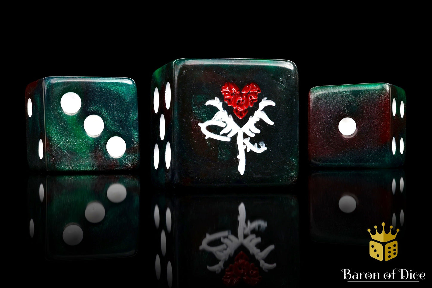 Reincarnate Dice - Red Rose - Out of Play