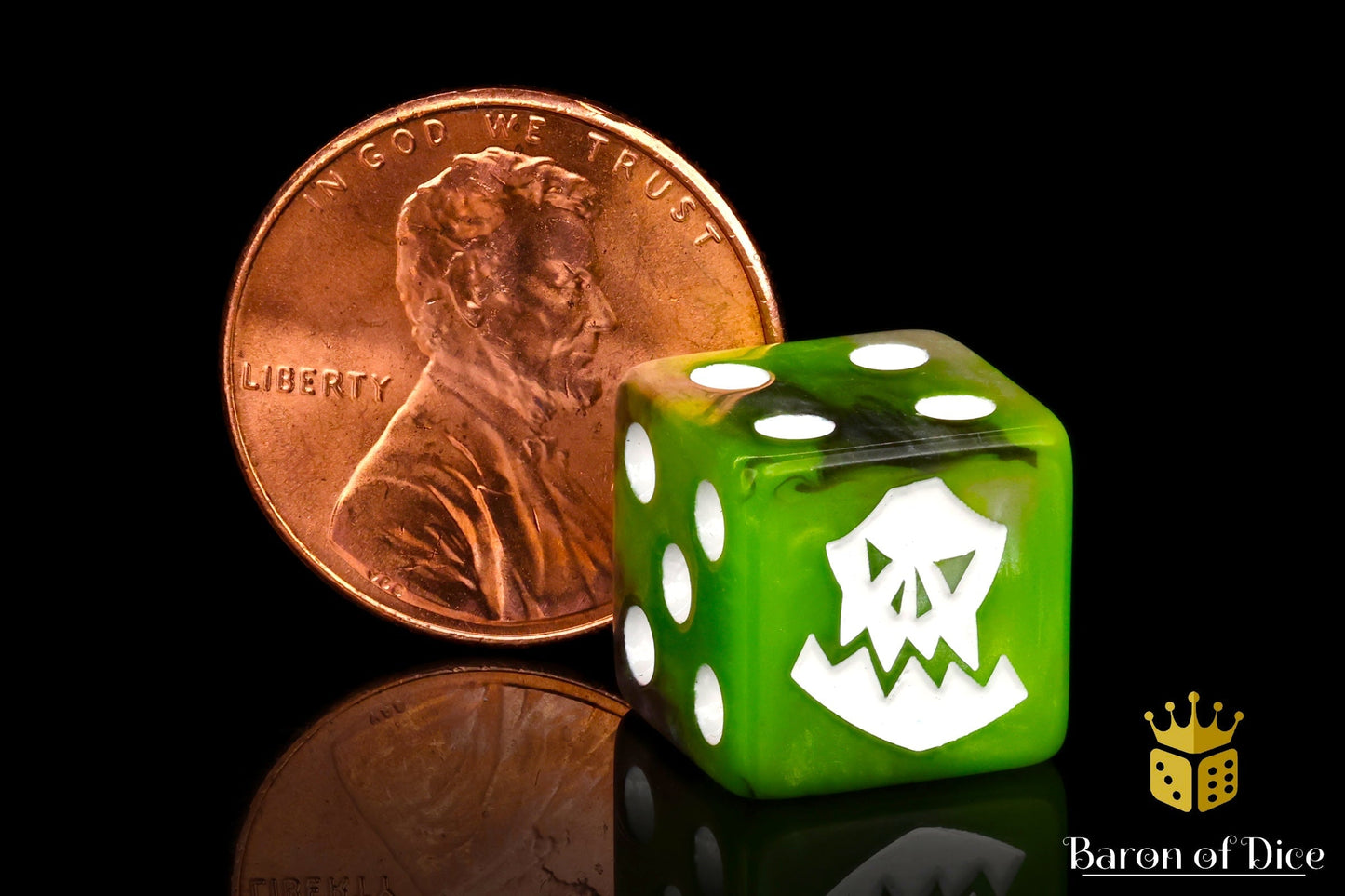 Orc Dice - White - Out of Play