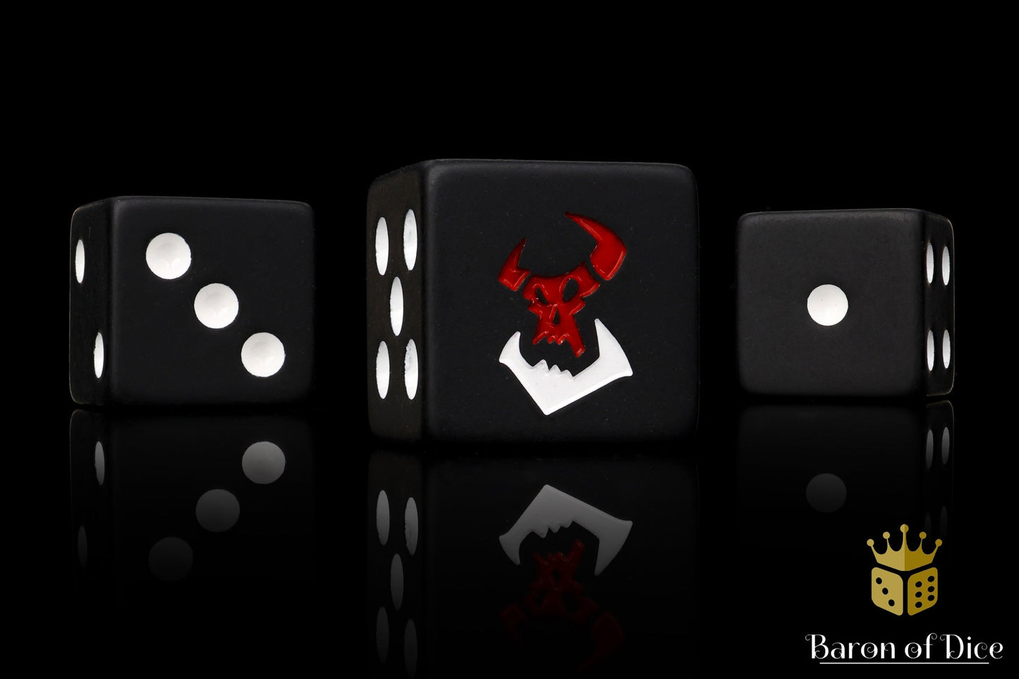 Black Orcs Dice - Out of Play