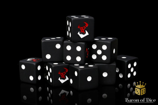 Black Orcs Dice - Out of Play
