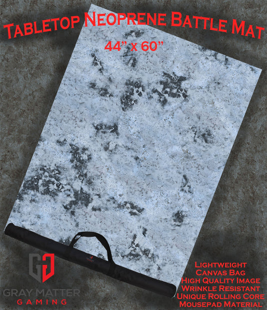 Snowy Tundra - Neoprene Battle Mat - Baron of Dice - Out of Play