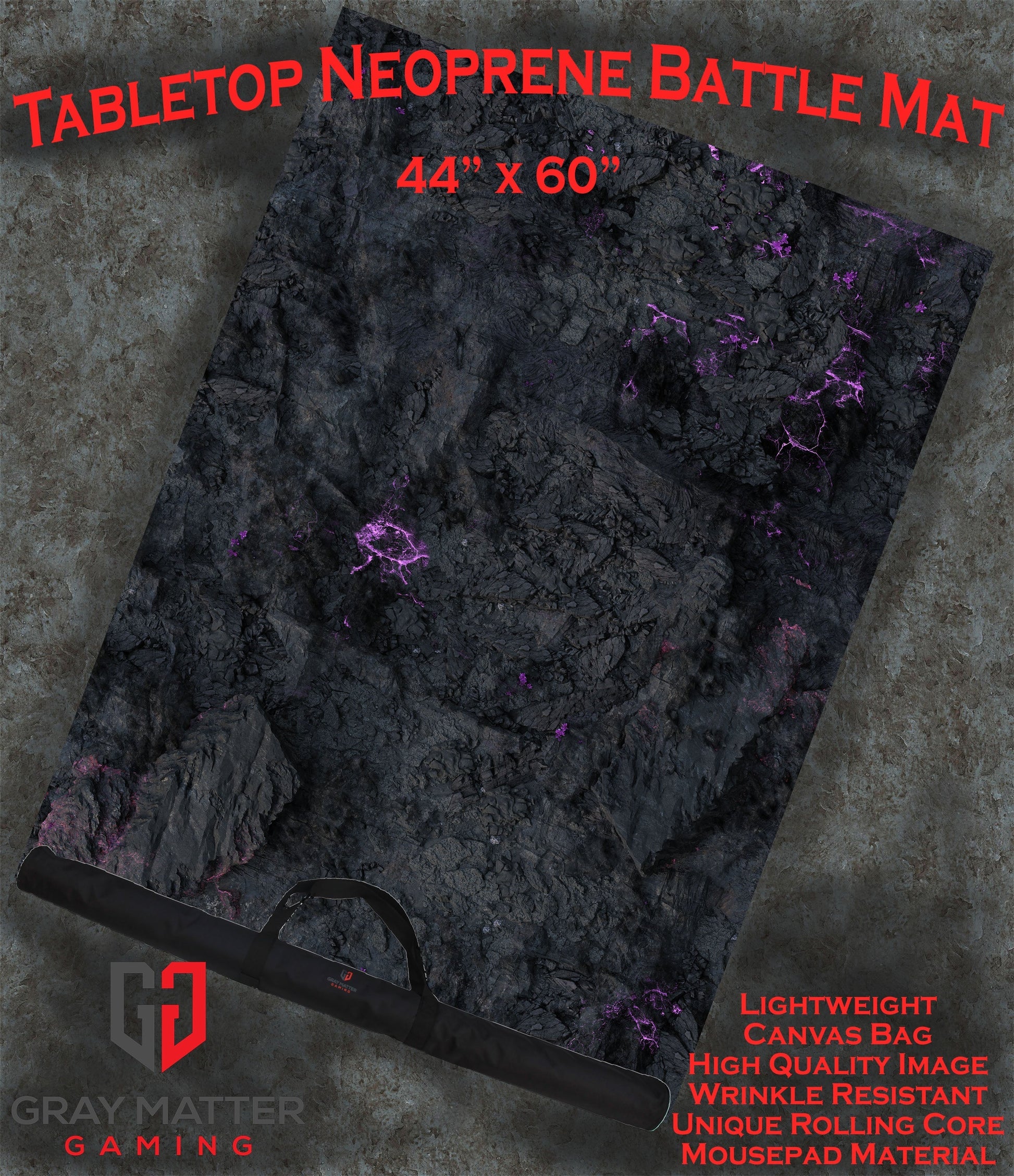 Tainted Cavern - Neoprene Battle Mat - Baron of Dice - Out of Play