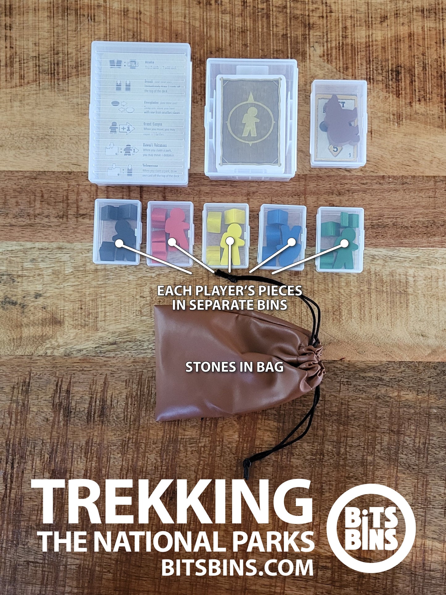 Bits Bins Trekking the National Parks - 5 minis, 1 Orginial, 1 100+ Card Box, 1 Tarot - Out of Play
