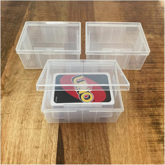 BitsBins Uno Card Deck Boxes: Stackable Design - Out of Play