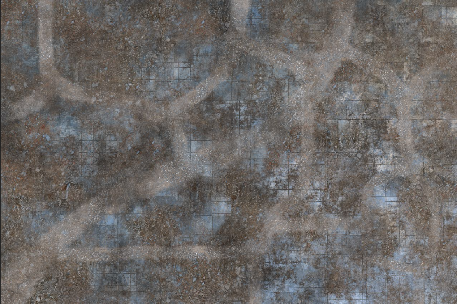 Urban Ruins - Neoprene Battle Mat - Baron of Dice - Out of Play