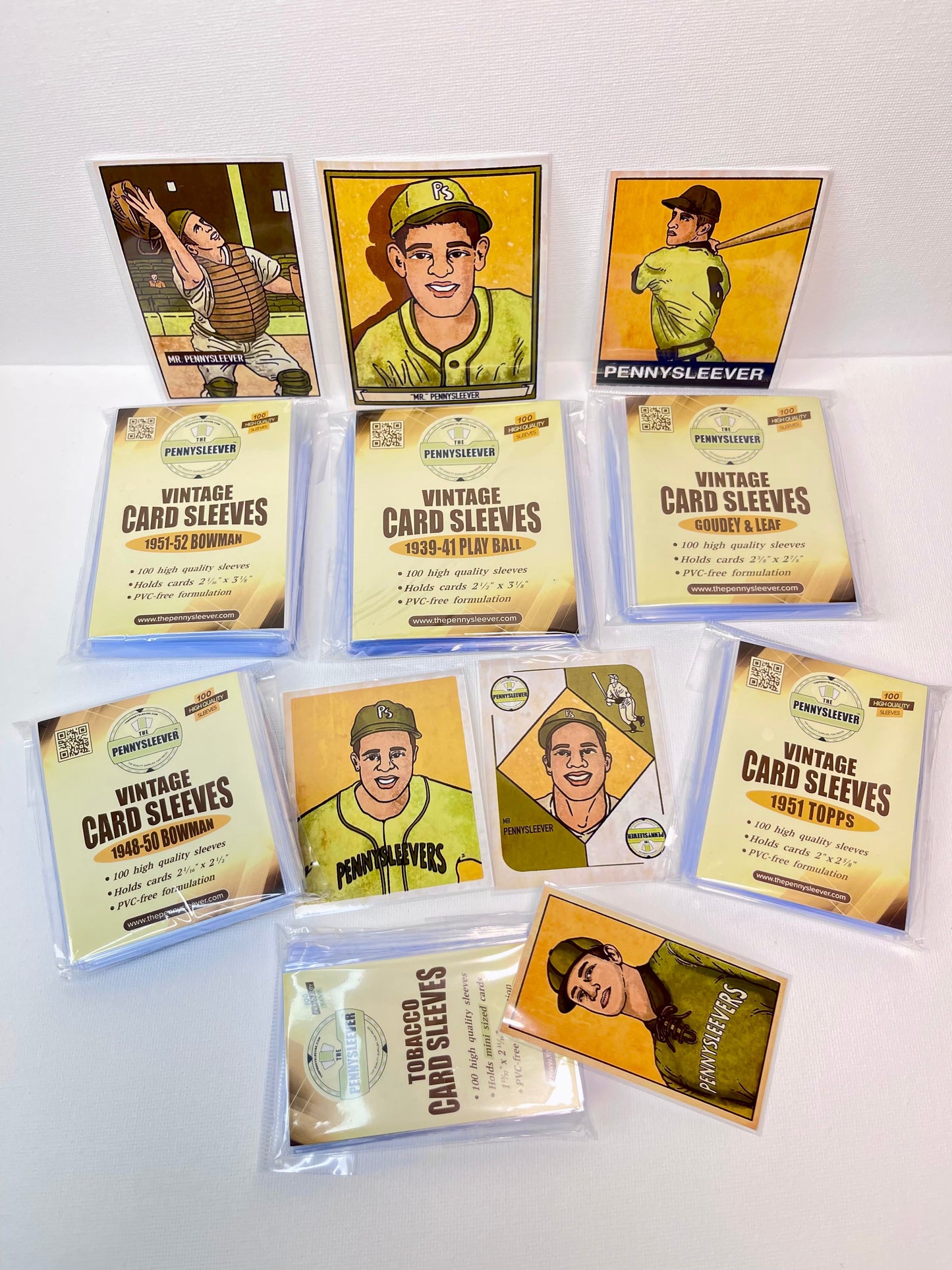 Vintage Card Sleeves Goudey & Leaf (100 count) - Out of Play