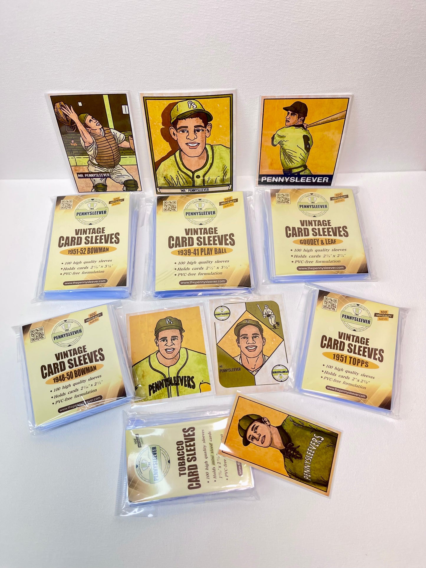 Vintage Card Sleeves 1951-52 Bowman (100 count) - Out of Play