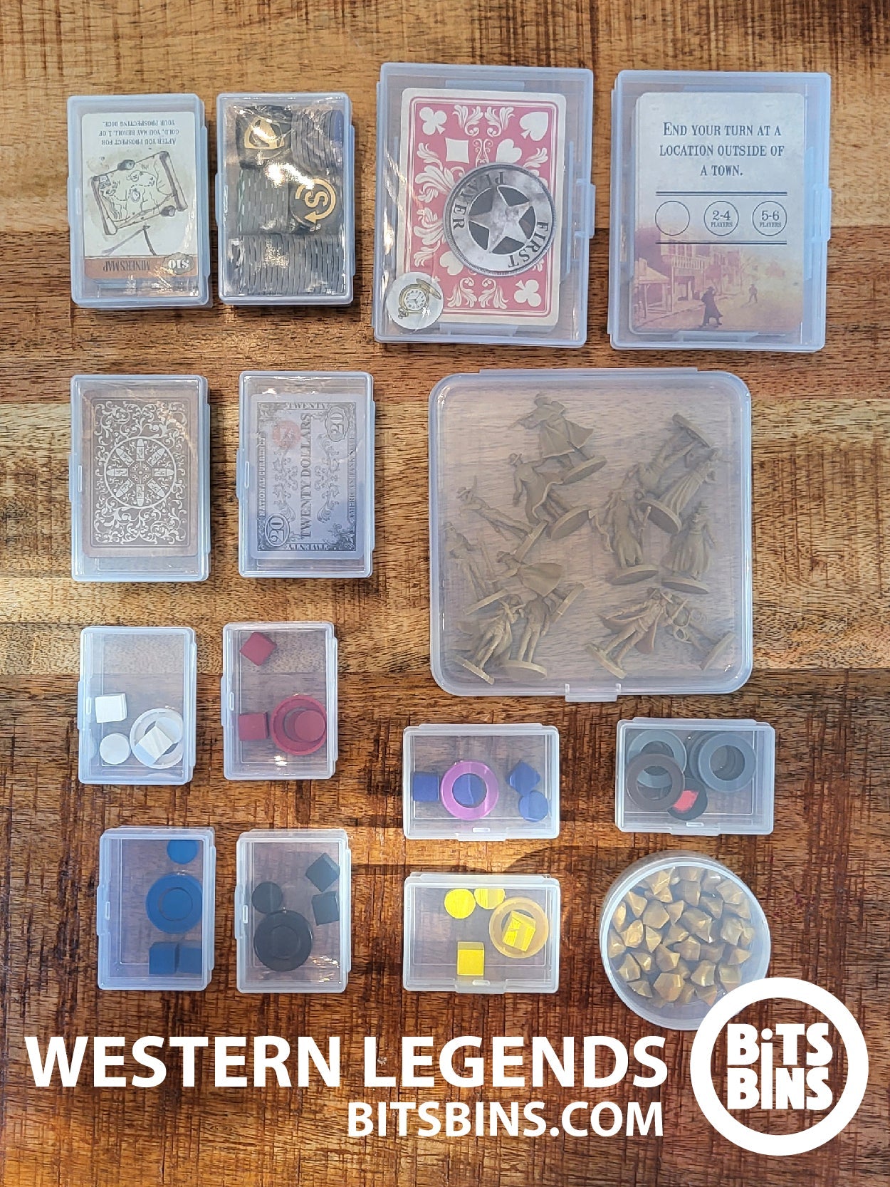 WESTERN LEGENDS BitsBins - 1 Pod, 7 Minis, 4 Originals, 2 Card Boxes, 1 Flat