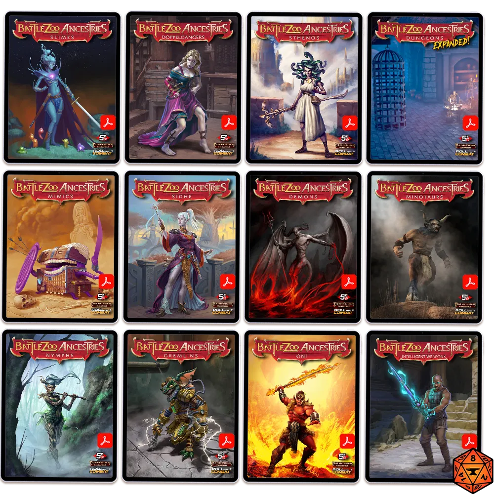 Battlezoo Ancestries: Classic Creatures Hardcover & PDF Roll For Combat