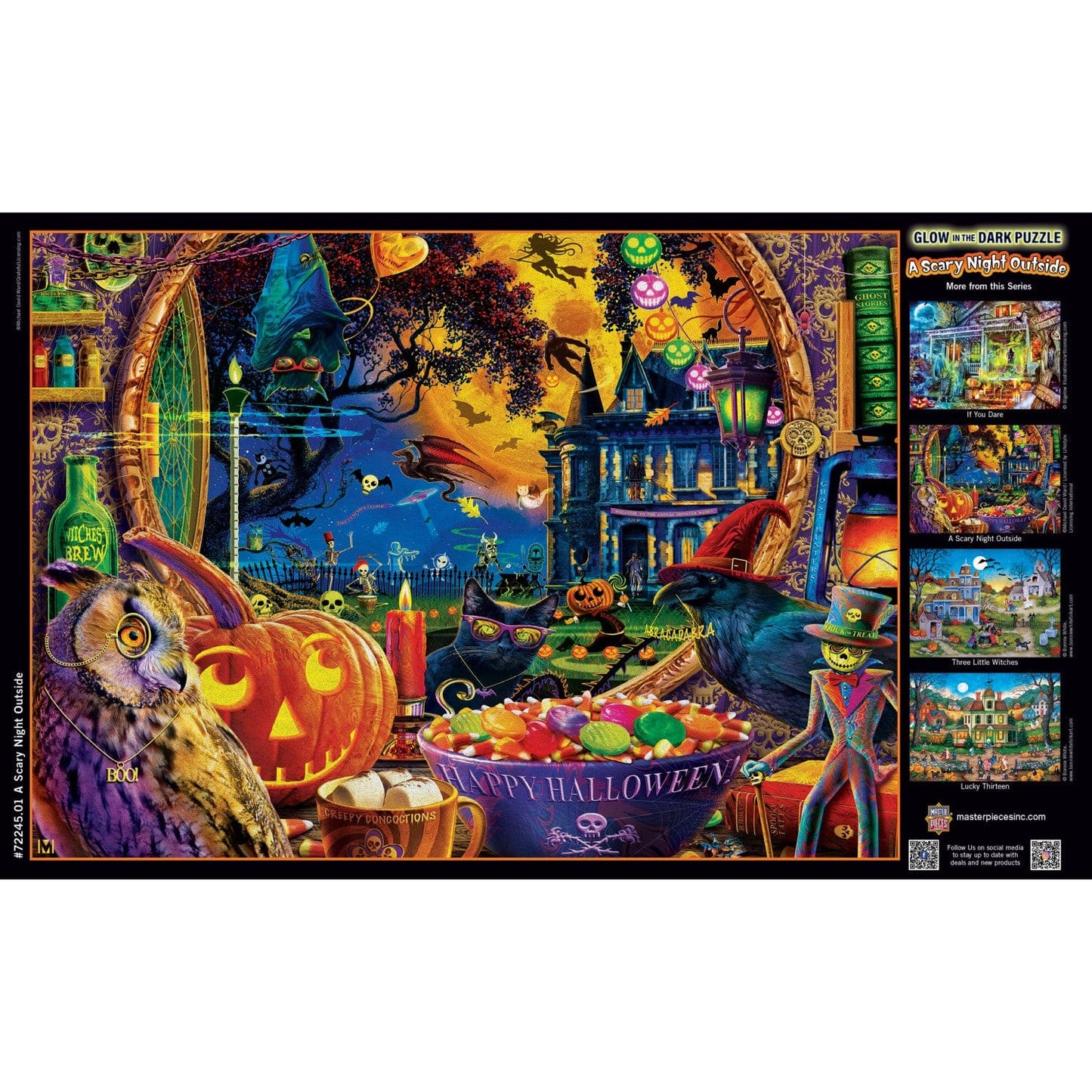 Glow in the Dark - A Scary Night Outside 1000 Piece Jigsaw Puzzle - Out of Play