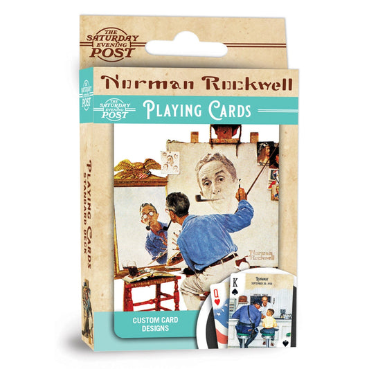 Saturday Evening Post - Norman Rockwell Playing Cards - 54 Card Deck - Out of Play