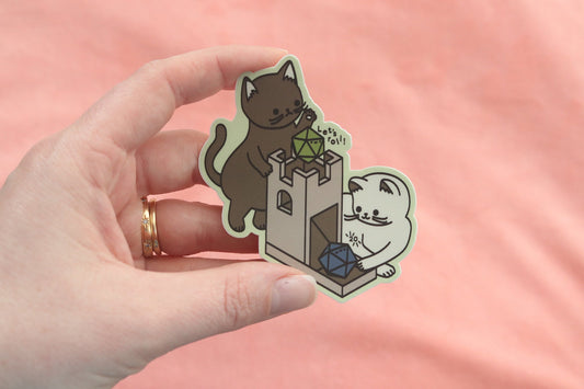 Cat Tower Sticker