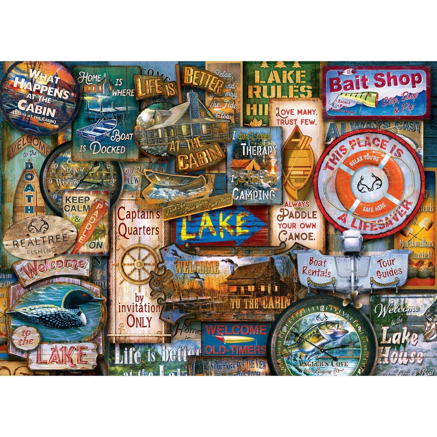 Realtree - Off to the Lakehouse 1000 Piece Jigsaw Puzzle MasterPieces Puzzle Company INC
