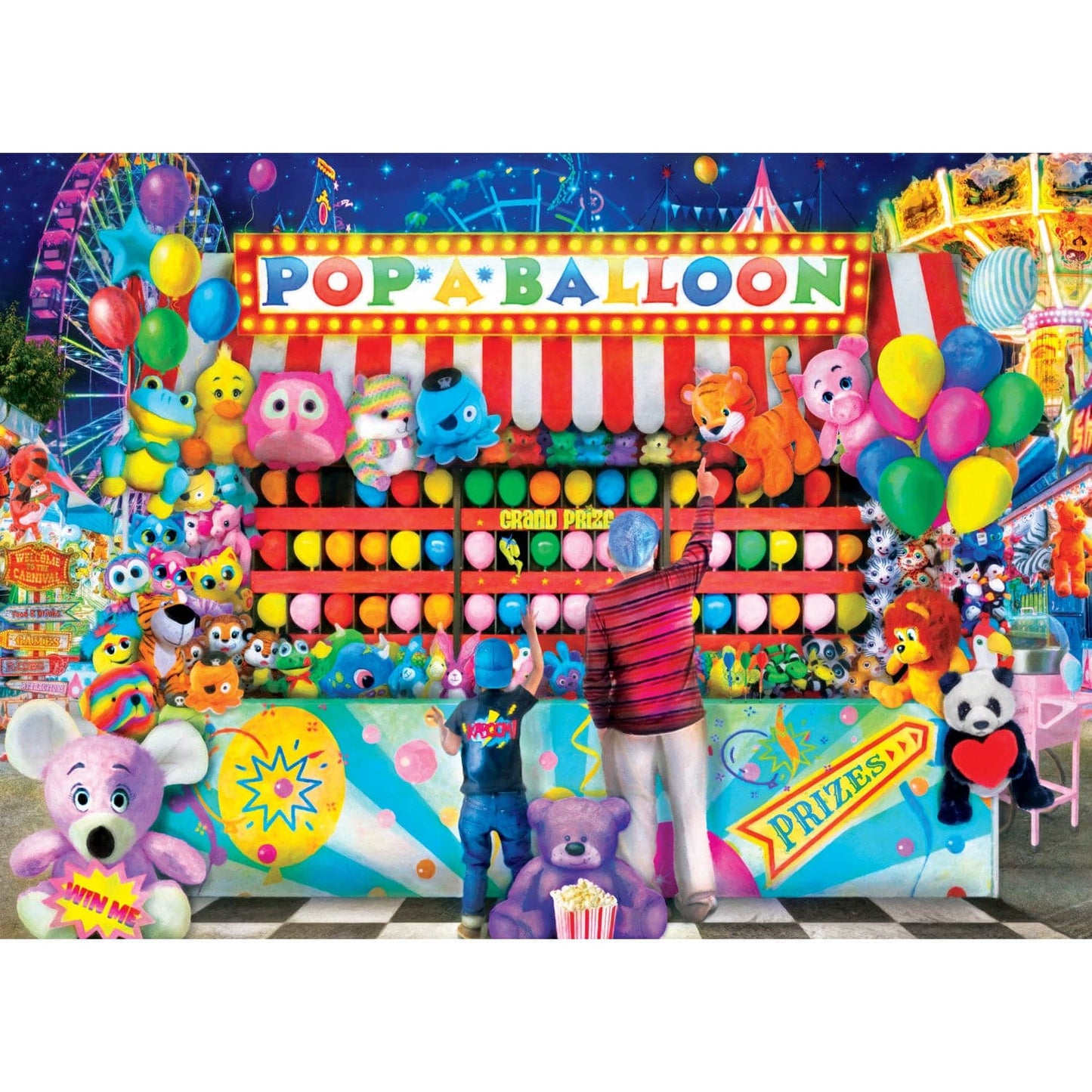 Fairs & Festivals - Pop-A-Balloon 1000 Piece Jigsaw Puzzle - Out of Play