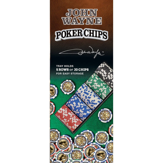 John Wayne 100 Piece Poker Chips - Out of Play