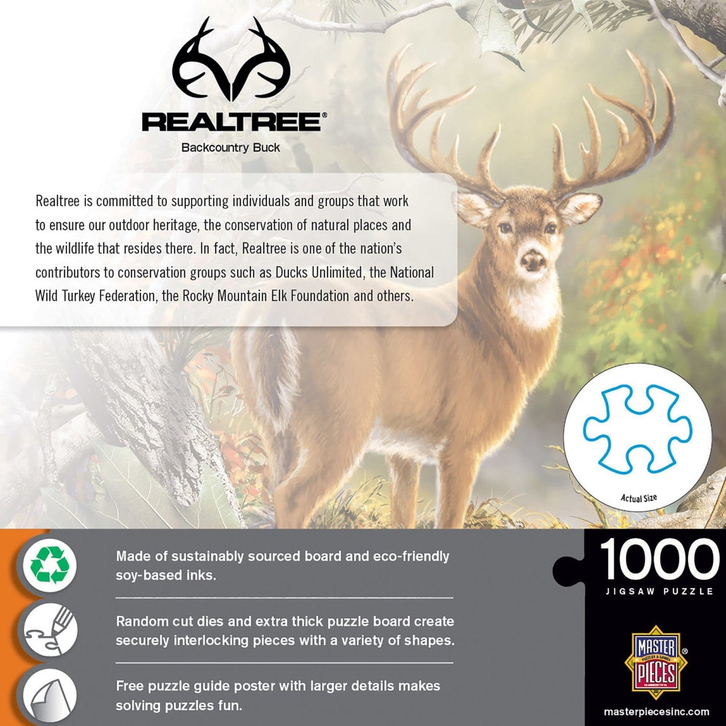 Realtree - Backcountry Buck 1000 Piece Jigsaw Puzzle - Out of Play