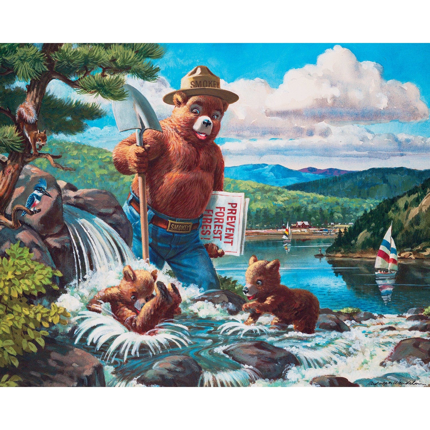 Smokey Bear 100 Piece Jigsaw Puzzles 4-Pack - Out of Play
